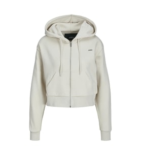 JJXX 12258450 Jxalfa Reg Ls Every Logo Zip Hood Swt Sn Bej