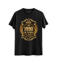 Vintage Gold Awesome Series April 1990 Siyah Tshirt