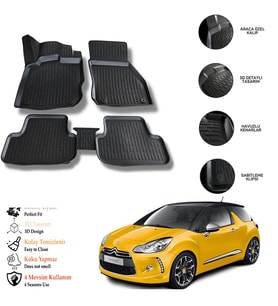 Ds 3 Crossback 2025 3D Havuzlu Paspas OTL