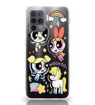 Oppo Reno 5 Lite Uyumlu Powerpuff Girls Desenli Şeffaf Telefon Kılıfı