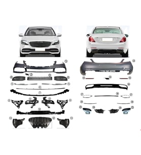 Mercedes W222 Body Kit Standart Tip (Ön-arka Dolu) 2018 Sonrası Uyumlu