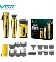 VGR 694 profesyonel saç kesme makinesi,Seti - 3'ü 1 Vgr Voyager  Berber  Üstün Performans