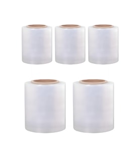 Palet Streç Film 17 Micron 10 cm x 300 m Şeffaf 5 Adet
