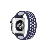 Watch 42Mm Ayarlı Delikli Kordon (Saat Değildir) - Lacivert-Beyaz
