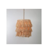 SARKIT & AVİZE , RAFYA AVİZE , AYDINLATMA 35 CM