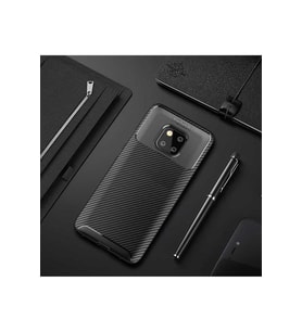 Huawei Mate 20 Pro Uyumlu Kılıf Zore Negro Silikon Kapak (Siyah)