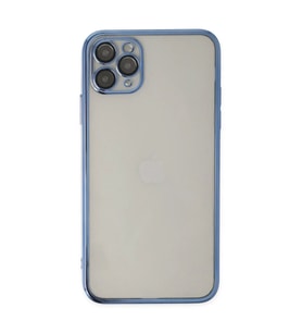 Apple iPhone 11 Pro Kılıf Razer Lensli Silikon - Açık Mavi