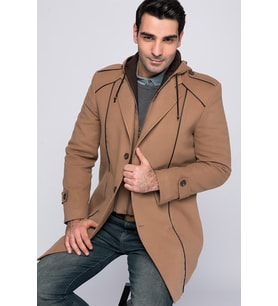 PLT8334 DEWBERRY ERKEK PALTO-CAMEL
