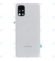 BYR Samsung Galaxy M51 Uyumlu Pil Kapak SM-M515F LENS HARİÇ (Beyaz)