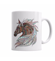 Color Horse Kupa Bardak Porselen