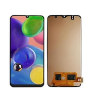 Samsung Galaxy A70 A705F ile Uyumlu Oled Ekran Dokunmatik Tam Ekran (Siyah)