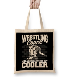 Wrestling Coach Like a Regular Coach But Cooler Bez Çanta Uzun Saplı