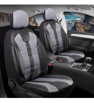 Volvo V50 Station Wagon Uyumlu Lüx Deri Detaylı Oto Koltuk Kılıfı Ön Arka Takım Vista Serisi FÜME