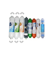 Pera Water Kapalı Kasa Su Arıtma Cihazına Uygun Platinium Mebran 8li Alkali+mineral+detox Filtre Set