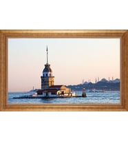 ALTIN ÇERÇEVELİ PASPARTULU TABLO CR724
