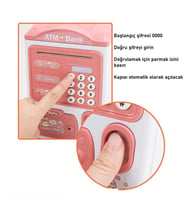Parmak İzi ve Şifreli Elektronik ATM Kumbara