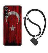 Samsung A23 A31 A32 A50 A51 A52 A53 A70 Kılıf Boyun Askılı Silikon Şanlı Türk Bayrağı 2 1317