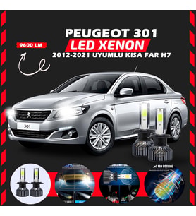 Peugeot 301 2012-2021 Kısa Far Uyumlu Şimşek Etkili Led Xenon Pro Series H7