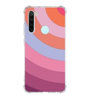 Xiaomi Redmi Note 8 Köşe Korumalı Antişok Kapak Renk Cümbüşü Tasarımlı Şeffaf Silikon Kılıf