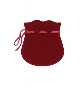 Kırmızı Keçe İpli Mini Hediye Kesesi – Takı, Nazar Boncuğu ve Özel Hediyelik İçin A8816
