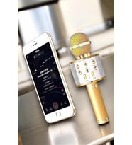 Şarjlı ve Uzun Pil Ömürlü Karaoke Mikrofon USB Bellek Destekli Profesyonel Ses