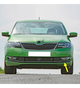 Skoda Rapid 2017-2020 Ön Tampon Sol Sis Farı Kapağı Kromlu 5JA807681B