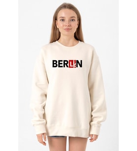 La Casa De Papel Berlin Ak Ekru Kadın 2ip Sweatshirt