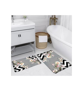 Eliana Home Baskılı 2'li Banyo Paspas Takımı RVG5144