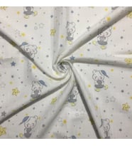 Müslin Örtü 100x120  Ağız Bezi Hediyeli ( 3 Adet ) (Mavi - Sarı - Beyaz)
