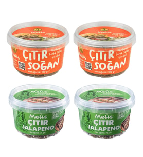 Melis Cıtır Sogan 100 gr ve Cıtır Jalepeno 75 gr 4 lu Karma Set