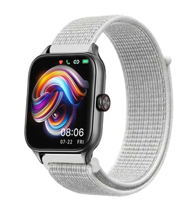 Huawei Watch GT 3 42mm Uyumlu Kordon Hasır Örgü Cırt Cırtlı Terletmeyen Zore KRD-03 Kumaş Kayış