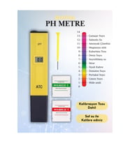 Dijital Ph Metre Su Sıvı Akvaryum Ph Su Kalite Ölçer 2 Çözelti Pil Hediyeli