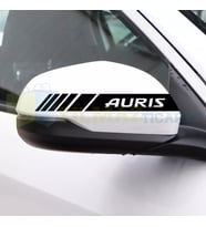 Toyota Auris Yan Dikiz Ayna Şerit Oto Sticker Etiket Yapıştırma Çıkartma 3 Çift ( 20 X 2 Cm Ölçü )