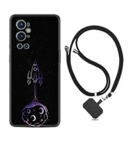 Tecno Spark 9 Pro Kılıf Silikon Boyun Askılı İpli Desenli Silikon Master Space 1630