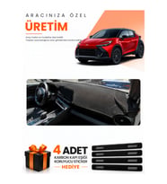 TOYOTA CHR HEAD UP DİSPLAY YOK (2024-2026) Uyumlu Torpido Koruma Örtüsü Oto Kılıfı - Siyah