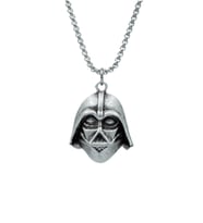 Star Wars - Darth Vader Örme Zincir Kolye - Gümüş Kaplama - Erkek Kadın Kolye - No:1349