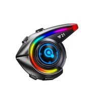 Y21 Rgb Işık Efektli Intercom Bluetooth Motosiklet Kask Kulaklığı Intercom Kulaklık