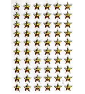 Sticker Kabartmalı A4 Boyutunda Stiker Defter, Planlayıcı Etiket-(lim509) - Yıldız