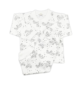 Sema Baby Sevimli Kuğu Bebek Pijama Takımı 3-6 Ay