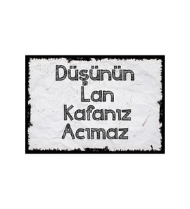 Yazılı Retro Ahşap Poster