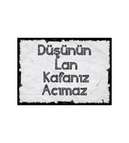 Yazılı Retro Ahşap Poster