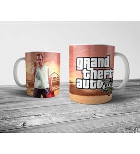 Pixxa Grand Theft Auto GTA V Kupa Bardak Model 2
