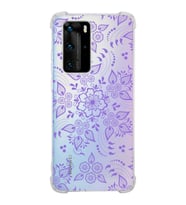 Huawei P40 Pro  Köşe Korumalı Antişok Kapak Nostalji Desen Tasarımlı Şeffaf  Kılıf