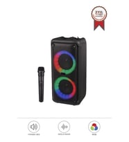 Torima KTS-1973 Siyah Mikrofonlu RGB Ledli Taşınabilir Bluetooth Hoparlör Parti Speaker