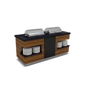 Empero SML.SSC.01 Sümela Sıcak Servis Ünitesi Reşolu 1x1/1 Gn Chafing Dish 1200*900*900/1550