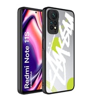 Xiaomi Redmi Note 11S Global Kılıf Aynalı Desenli Kamera Korumalı Parlak Zore Mirror Kılıf Yazı