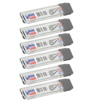 Kalem Ucu 2B 0,9 mm 6 Adet Mekanik Uçlu Otomatik Kurşun Kalem Ucu 2B 60mm x 0,9mm Siyah Mikro Uç Kısa