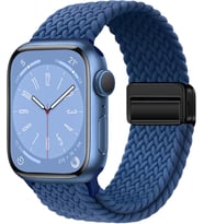 Apple Watch ile Uyumlu Metal Manyetik Tokalı Esnek ve Konforlu Örgü Kordon Kullanımı Kolay Kayış