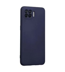 Reno 4 Lite Kılıf Nano İçi Kadife  - Lacivert