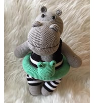 Henry The Hippo Amigurumi Organik Oyuncak
